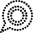 Dotted speech bubble